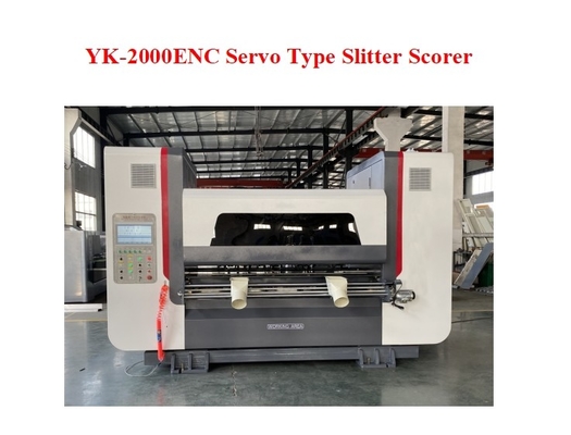 YK-2000 ENC Velocità 250m/min Servo Type Slitter Scorer per la linea di produzione di cartone ondulato