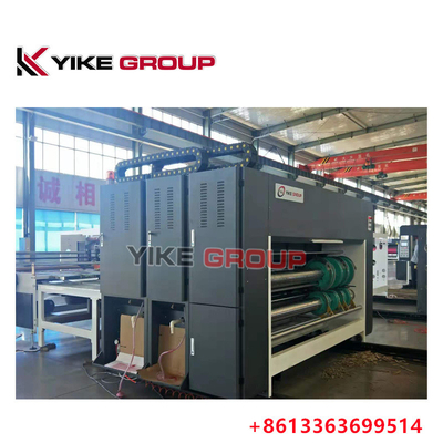 YK-1424 Chain Feeder 2 Color Flexo Printing Machine Macchina per la produzione di scatole ondulate