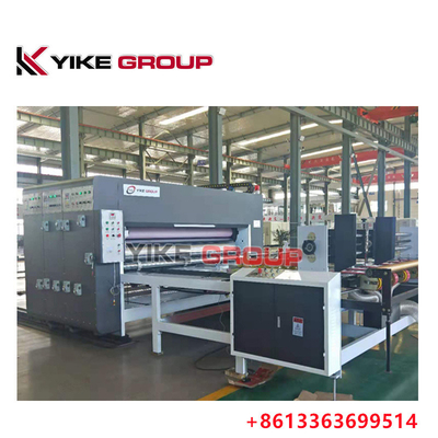 YK-1424 Chain Feeder 2 Color Flexo Printing Machine Macchina per la produzione di scatole ondulate