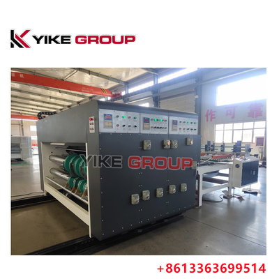 YK-1424 Chain Feeder 2 Color Flexo Printing Machine Macchina per la produzione di scatole ondulate