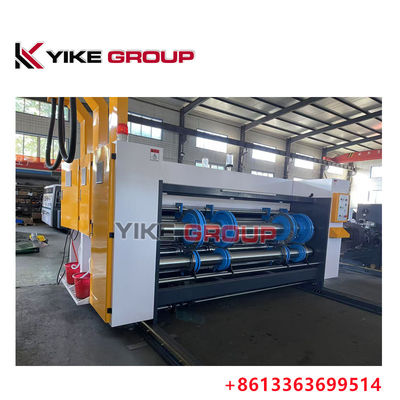 YIKE GROUP Catena Tipo Due Color Printing Rotary Slotting Corrugated Box Making Machine
