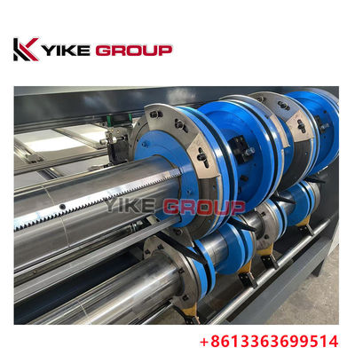 YIKE GROUP Catena Tipo Due Color Printing Rotary Slotting Corrugated Box Making Machine