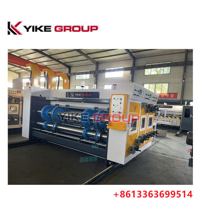 YIKE GROUP Catena Tipo Due Color Printing Rotary Slotting Corrugated Box Making Machine