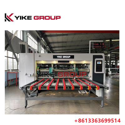 YK-1224 Stampa ad alta velocità Slotter Die Cutter Machine con stacker per la produzione di scatole di cartone