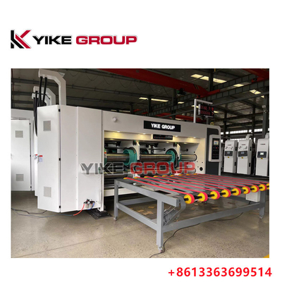 YK-1224 Stampa ad alta velocità Slotter Die Cutter Machine con stacker per la produzione di scatole di cartone