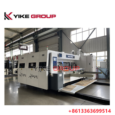 YK-1224 Stampa ad alta velocità Slotter Die Cutter Machine con stacker per la produzione di scatole di cartone
