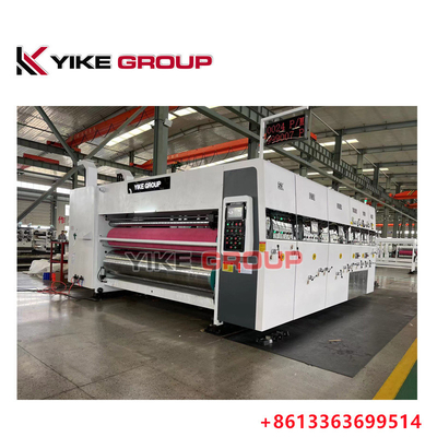 YK-1224 Stampa ad alta velocità Slotter Die Cutter Machine con stacker per la produzione di scatole di cartone