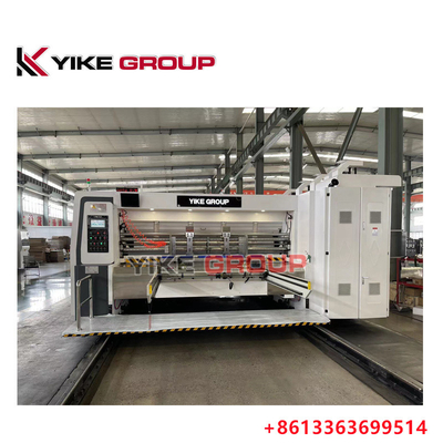 YK-1224 Stampa ad alta velocità Slotter Die Cutter Machine con stacker per la produzione di scatole di cartone