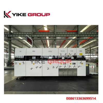 Macchina per l'incartonamento del cartone della macchina di Slotter della stampante Flexo di 4 colori YK-1224 da 150 pezzi/minuto